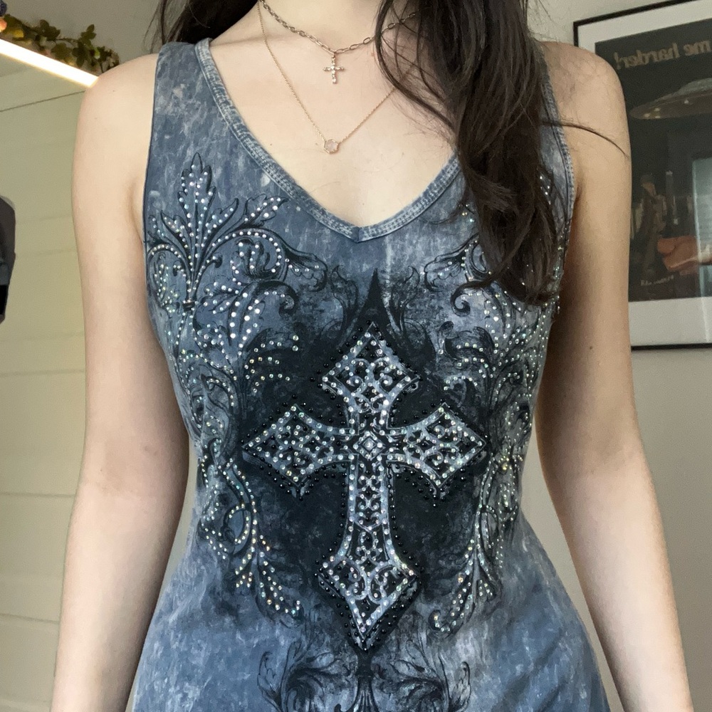 Rhinestone Cross Dress